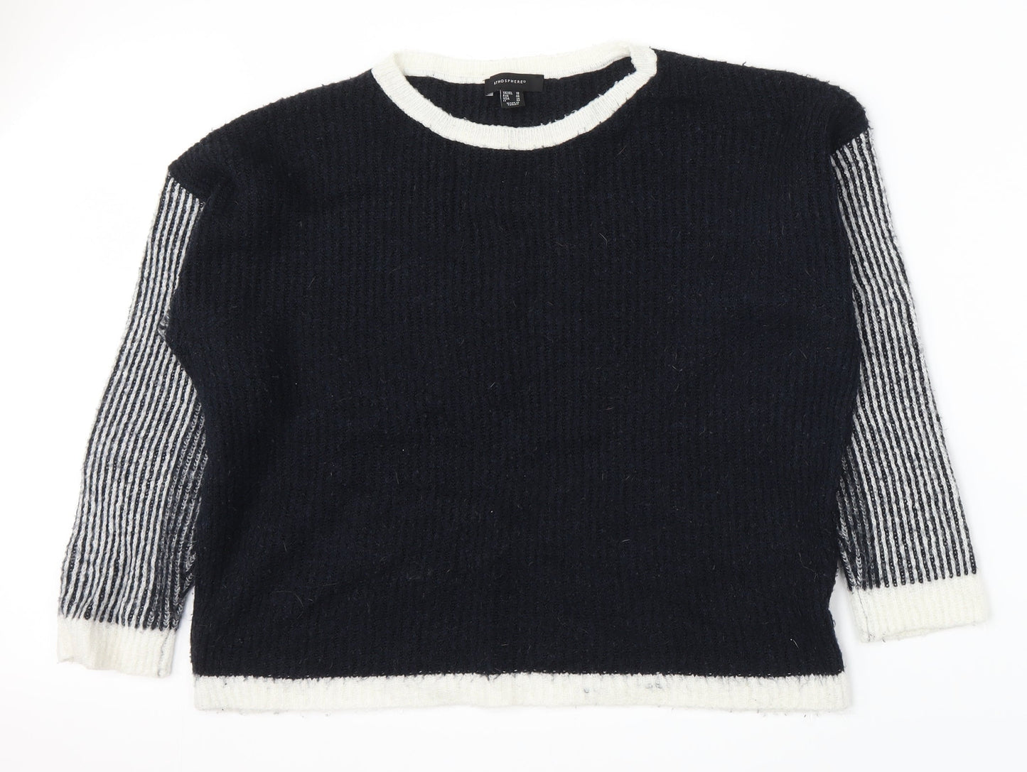 Atmosphere Womens Black Striped  Pullover Jumper Size 18  - .