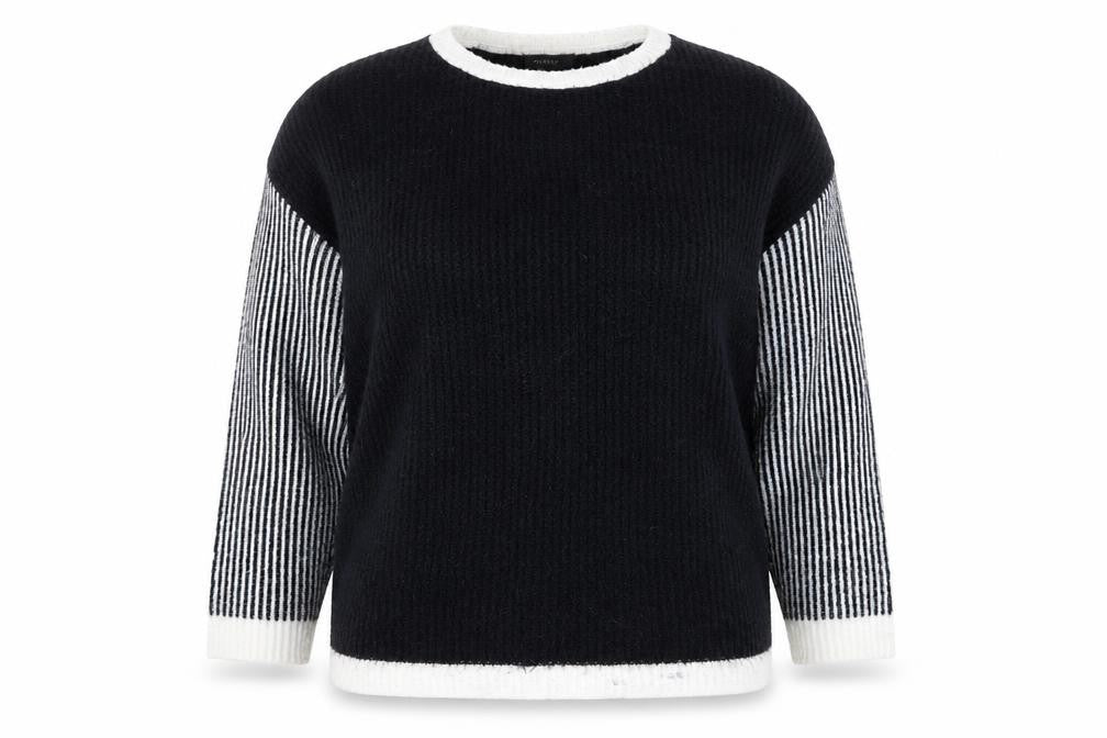 Atmosphere Womens Black Striped  Pullover Jumper Size 18  - .