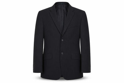 George Mens Blue Striped  Jacket Suit Jacket Size 40