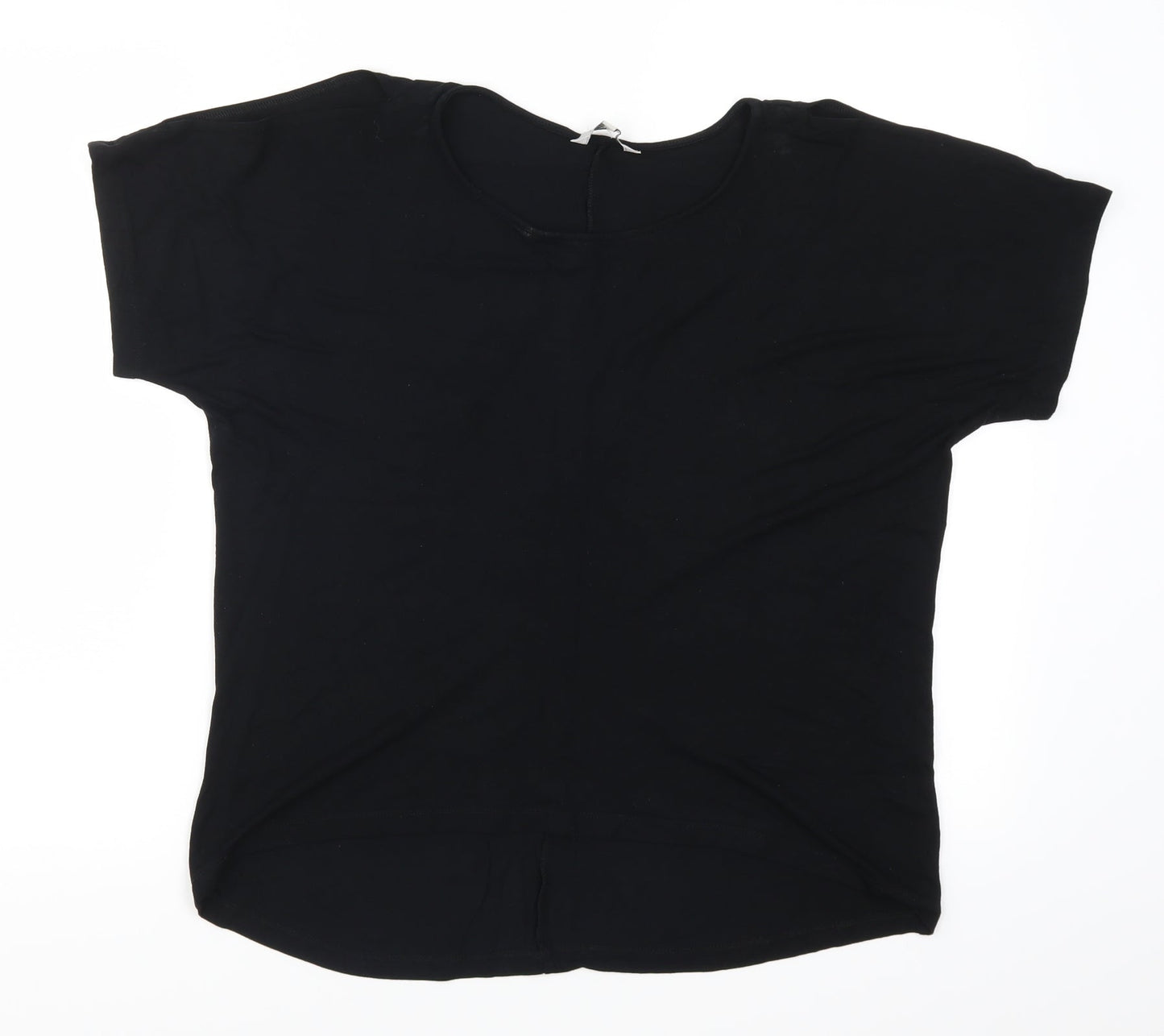Peacocks Womens Black   Basic T-Shirt Size 10