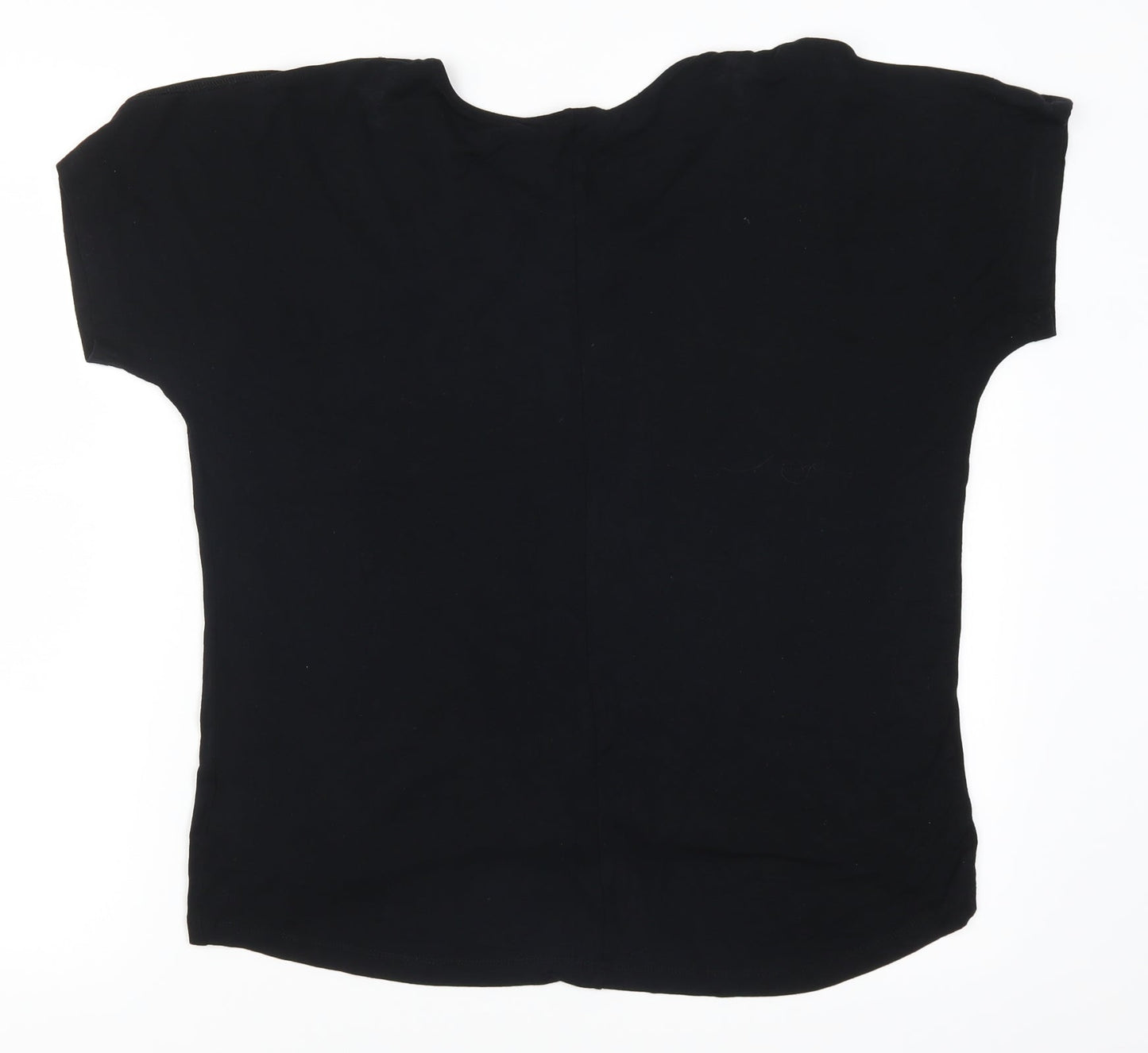 Peacocks Womens Black   Basic T-Shirt Size 10