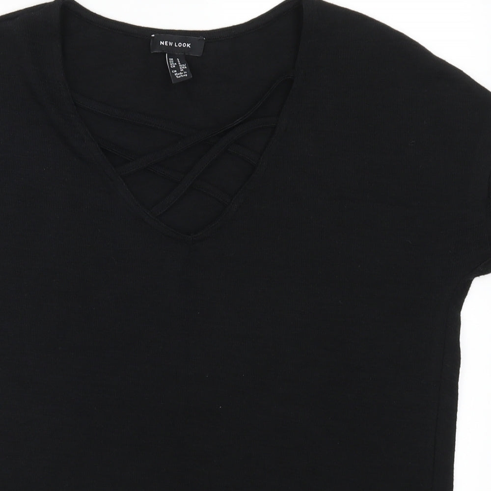 New Look Womens Black   Basic T-Shirt Size S