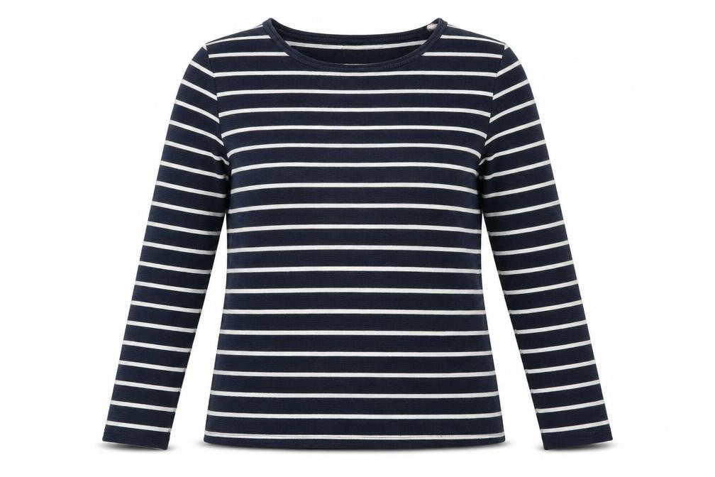 H&M Womens Blue Striped  Pullover Jumper Size M