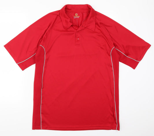 Tombo Mens Red    Polo Size L