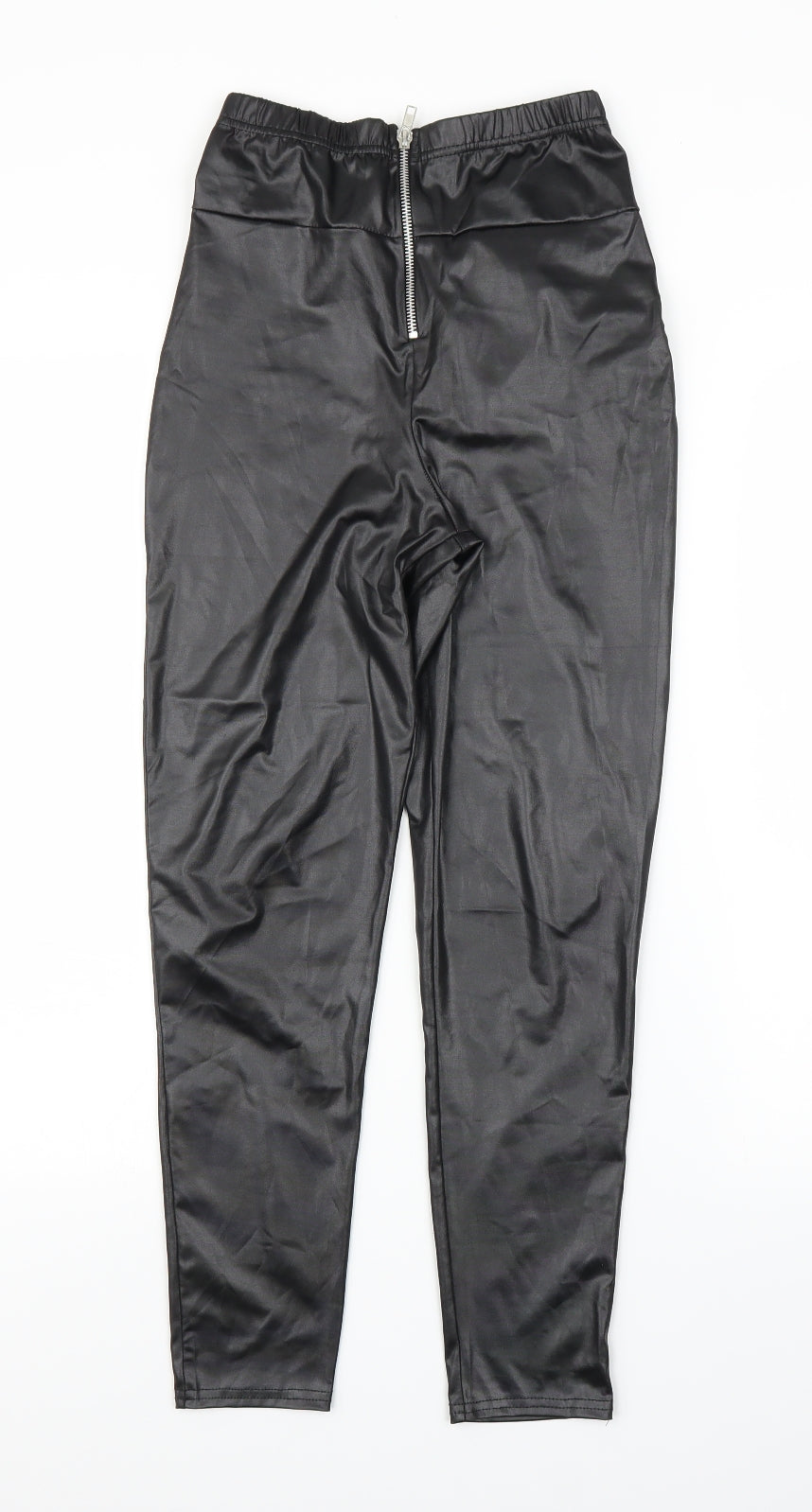 Boohoo Womens Black   Carrot Trousers Size 6 L25 in