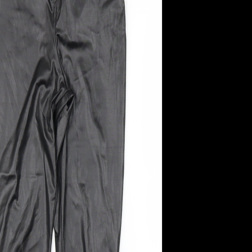 Boohoo Womens Black   Carrot Trousers Size 6 L25 in