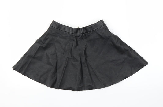 H&M Girls Black   A-Line Skirt Size 9 Years