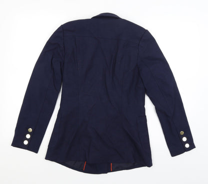 H&M Womens Blue   Jacket Blazer Size 8