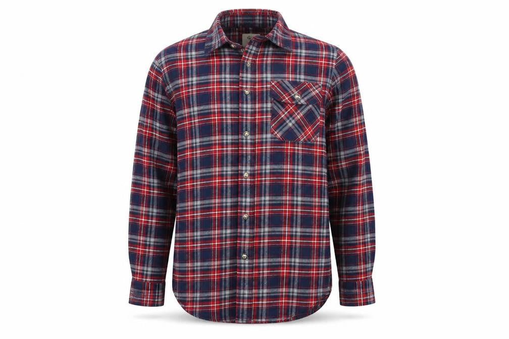 Cedarwood State Mens Blue Plaid Button-Up Size M