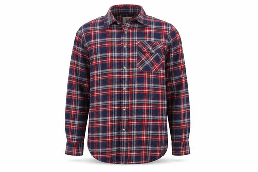 Cedarwood State Mens Blue Plaid Button-Up Size M