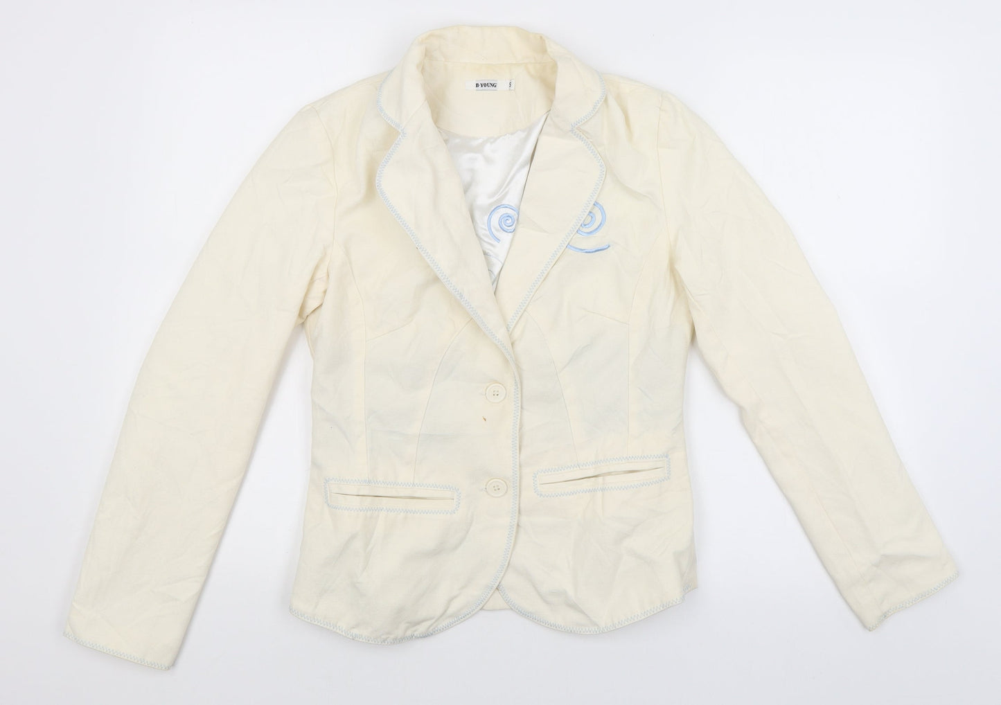 Be Young Womens Ivory   Jacket Blazer Size S