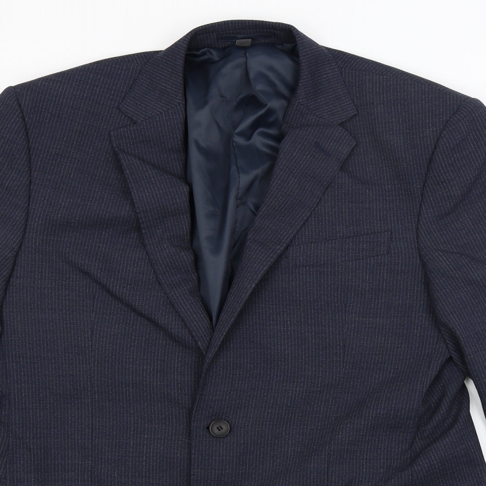 M&S Mens Blue   Jacket Blazer Size M