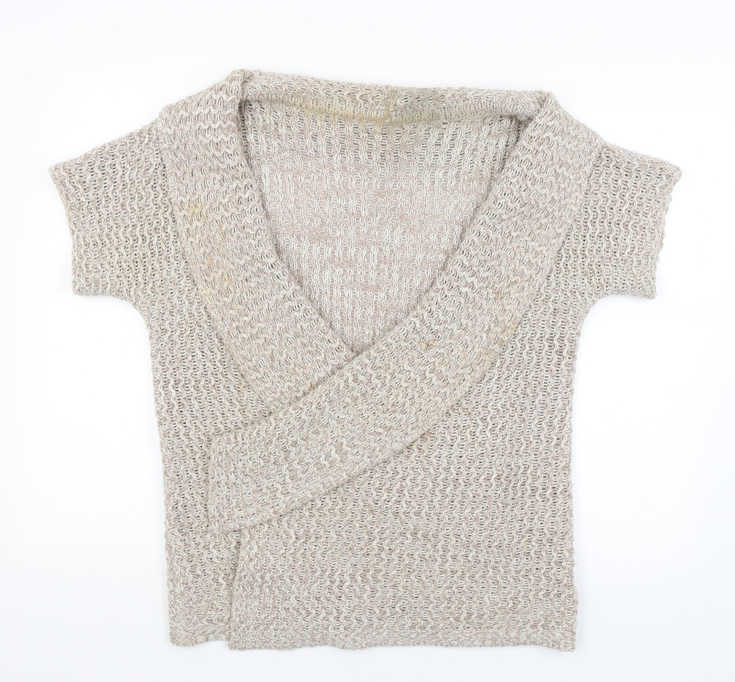 BM Womens Brown   Wrap Jumper Size S