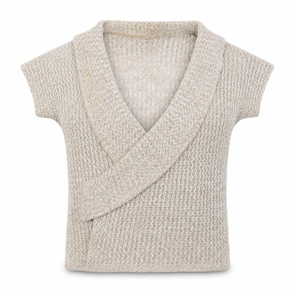 Bonmarché Womens Brown Wrap Jumper Size S