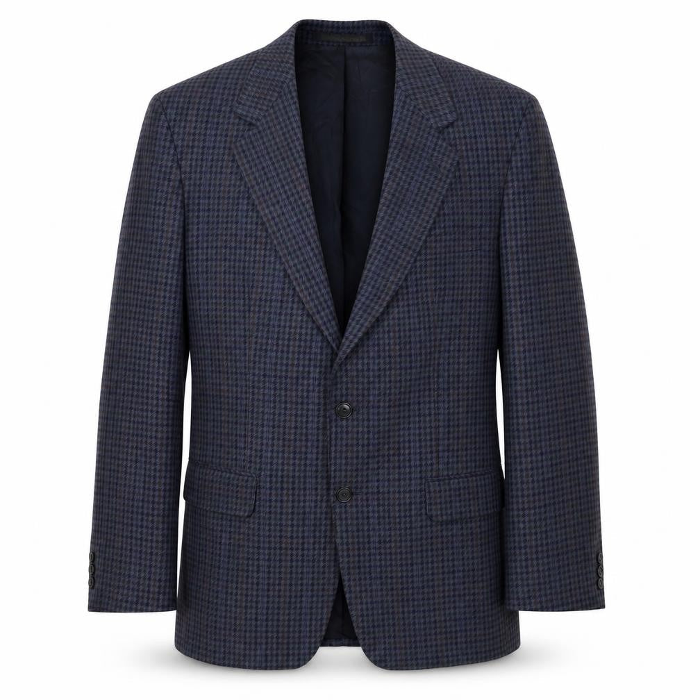 Marks & Spencer  Mens Blue Check  Jacket Blazer Size 40