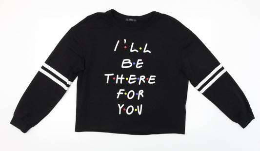 SheIn Womens Black   Pullover Jumper Size M