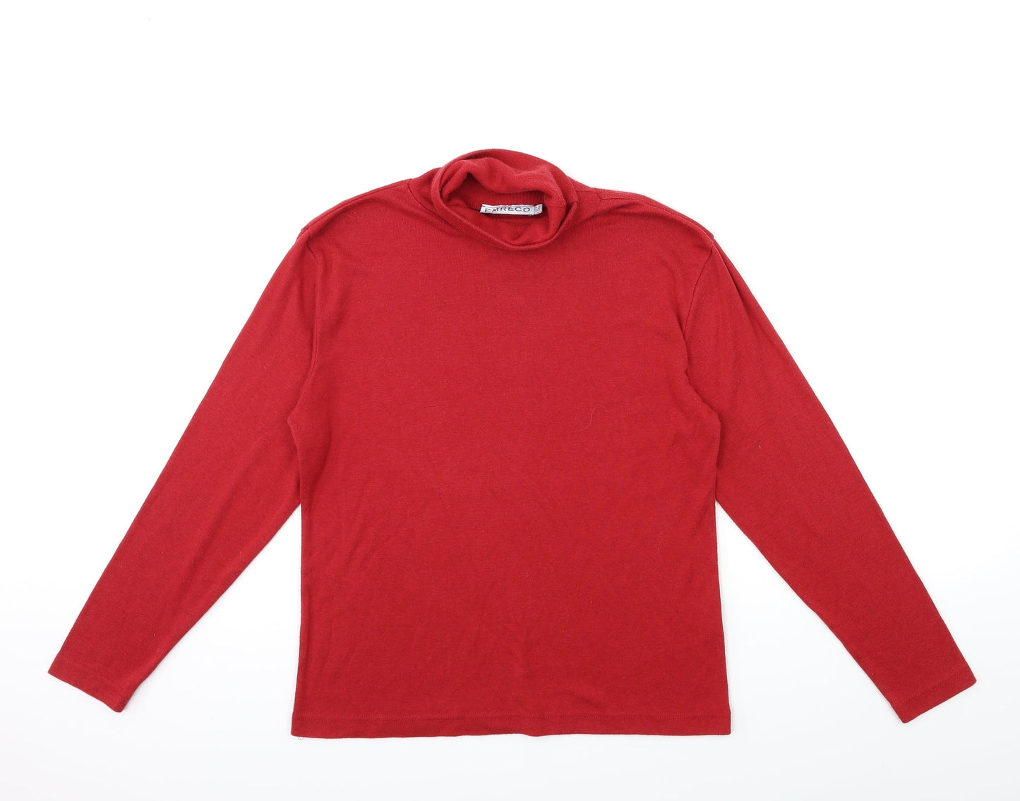 Emerco Womens Red   Basic T-Shirt Size 14