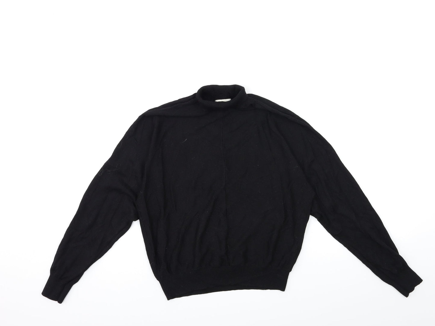 H&M Womens Black  Knit Pullover Jumper Size M