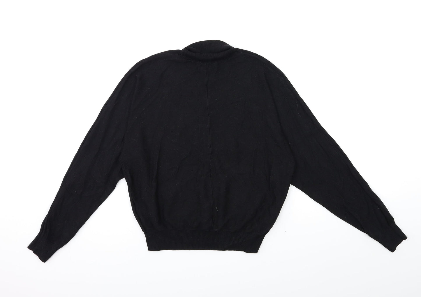 H&M Womens Black  Knit Pullover Jumper Size M