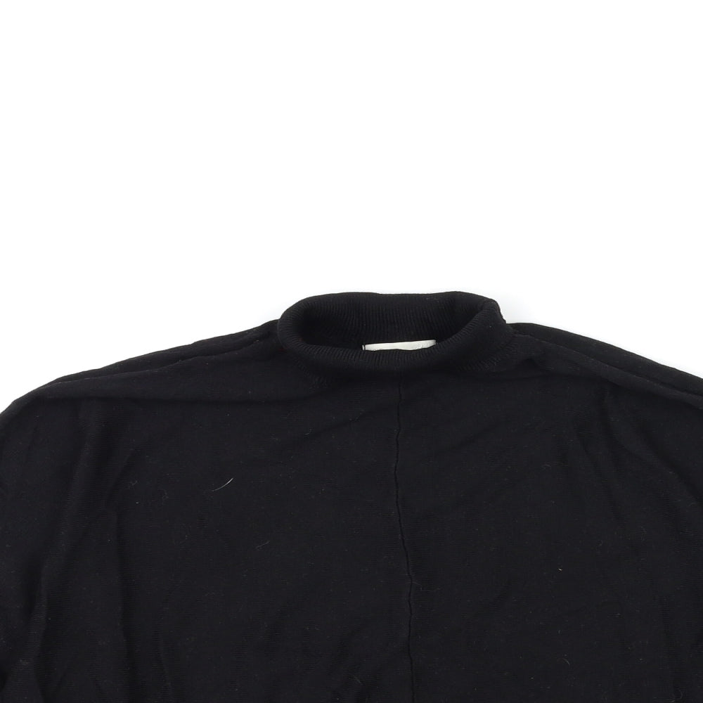 H&M Womens Black  Knit Pullover Jumper Size M