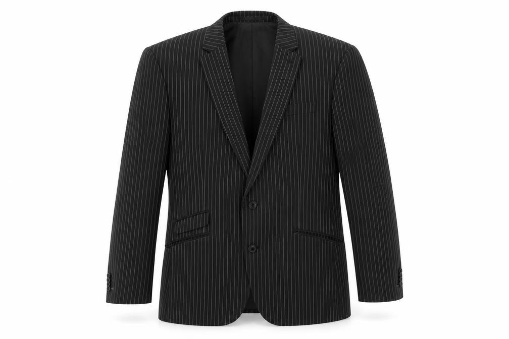 NEXT Mens Black Striped  Jacket Suit Jacket Size 42