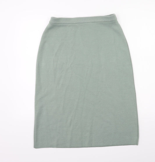Classic Womens Grey  Knit A-Line Skirt Size 12