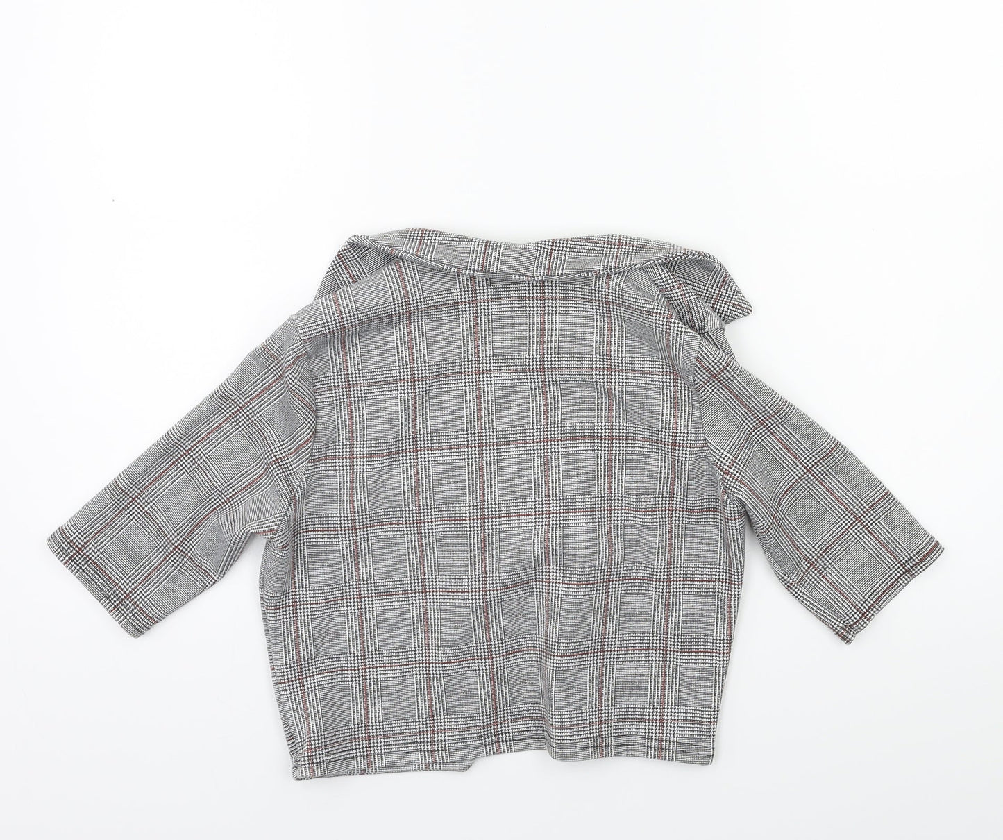 PRETTYLITTLETHING Womens Green Check  Jacket  Size 4