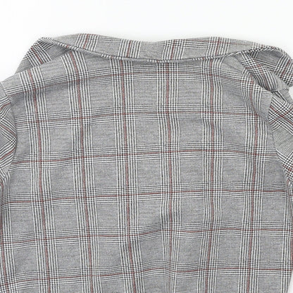 PRETTYLITTLETHING Womens Green Check  Jacket  Size 4
