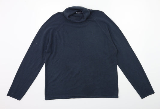 Armando Womens Blue  Knit Pullover Jumper Size L