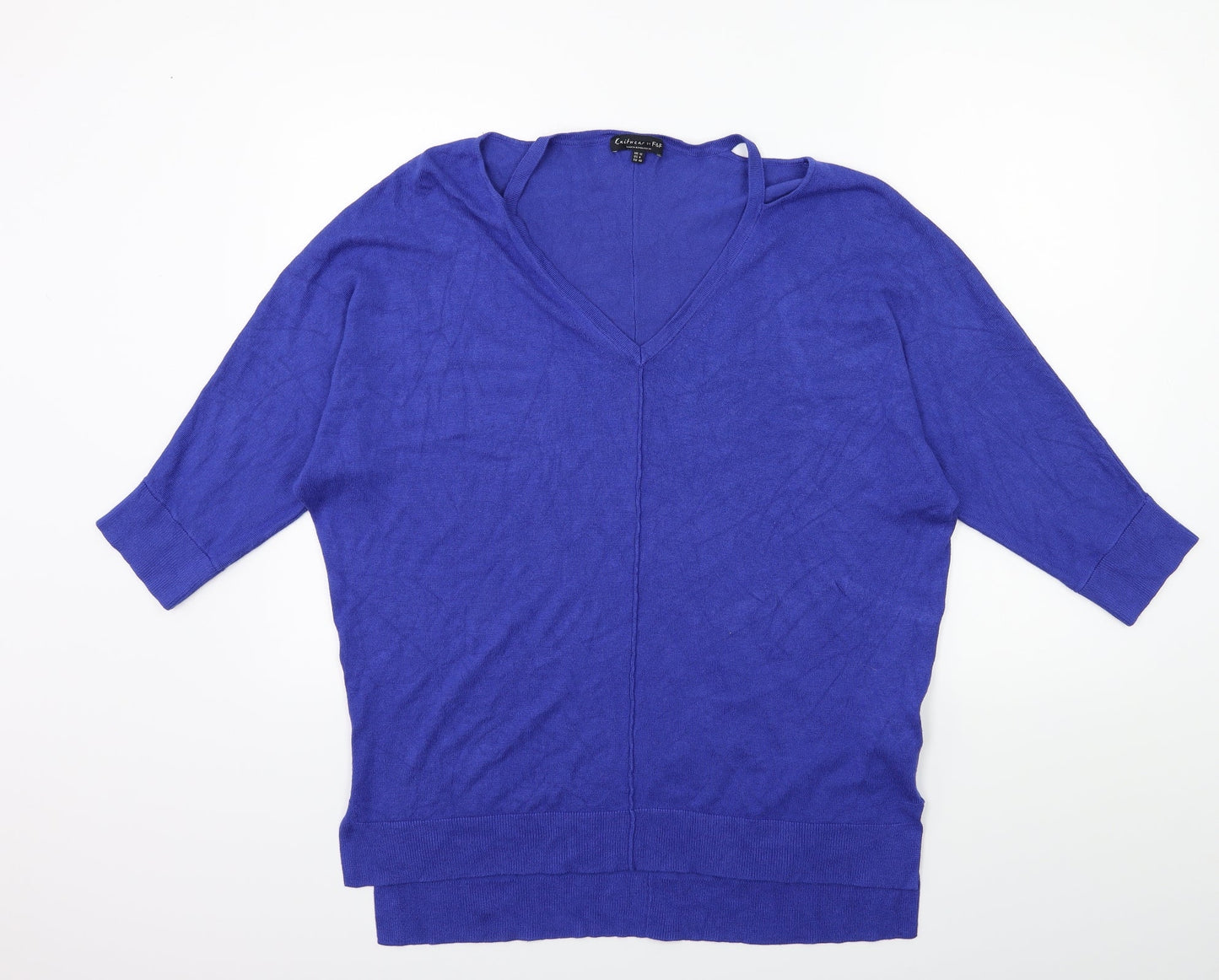 F&F Womens Blue  Knit Pullover Jumper Size 12