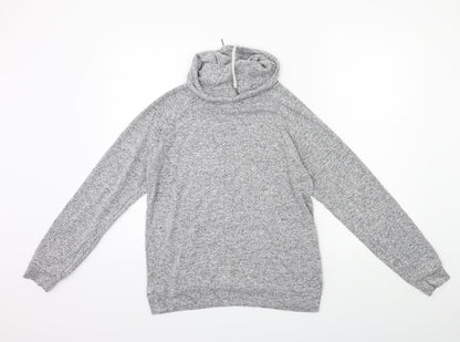 Back view of Atmosphere women’s grey pullover sweatshirt, size UK 12