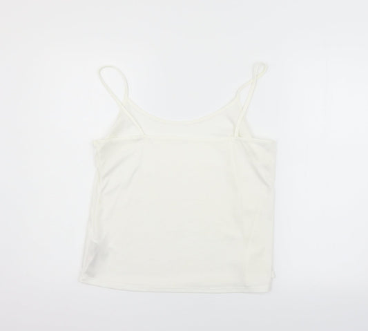 Wallis Womens White Geometric  Top Pyjama Top Size M