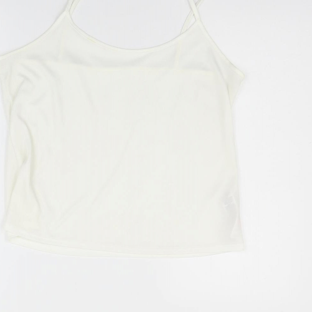 Wallis Womens White Geometric  Top Pyjama Top Size M