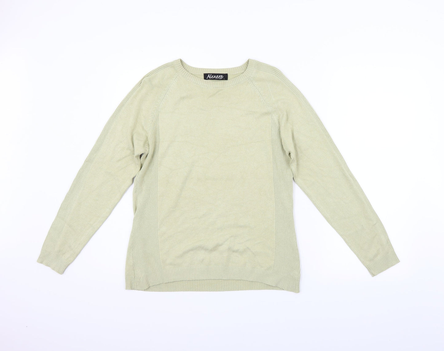 Alexandra Womens Beige   Pullover Jumper Size L