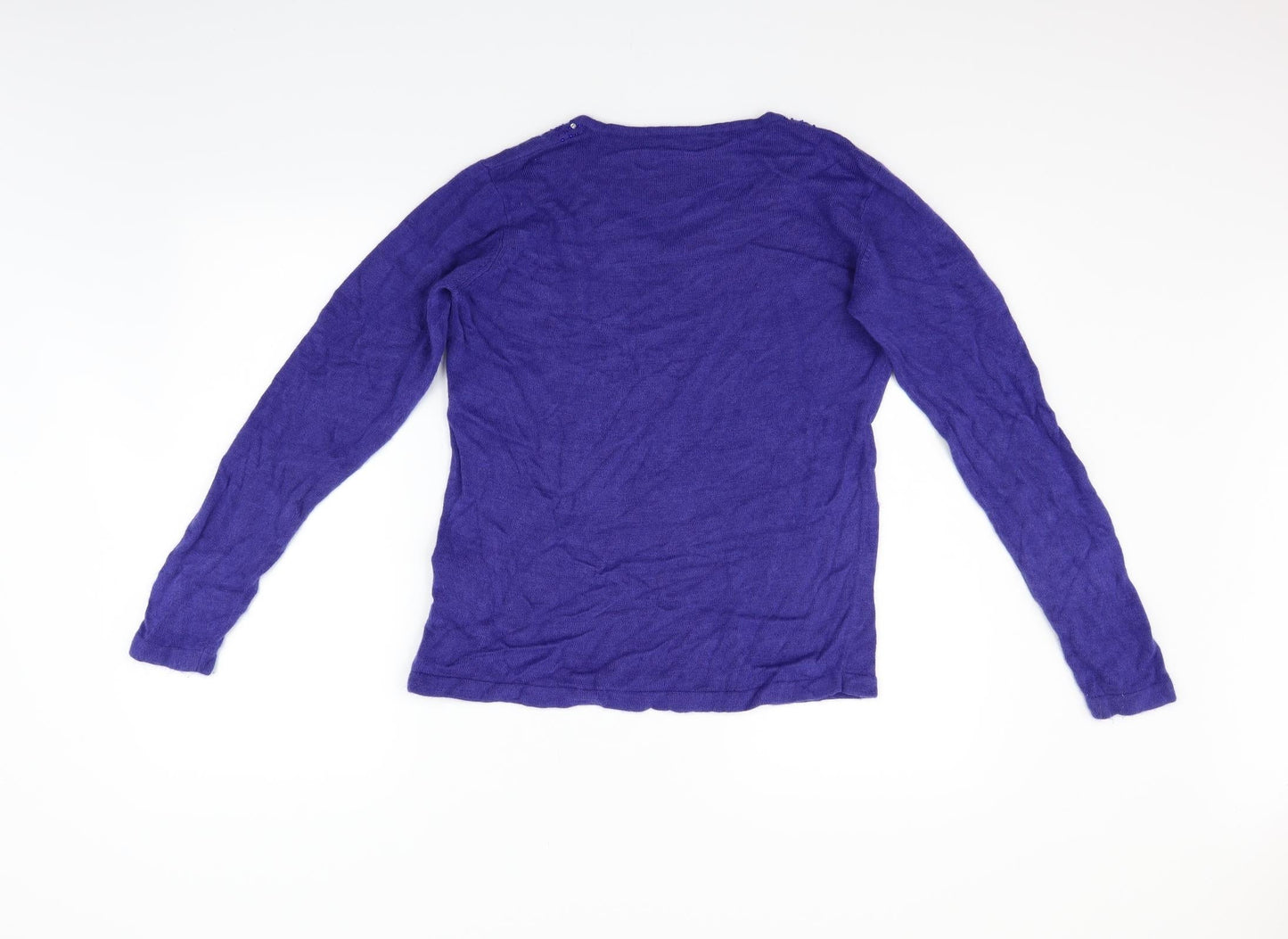 ble Womens Blue   Pullover Jumper Size M