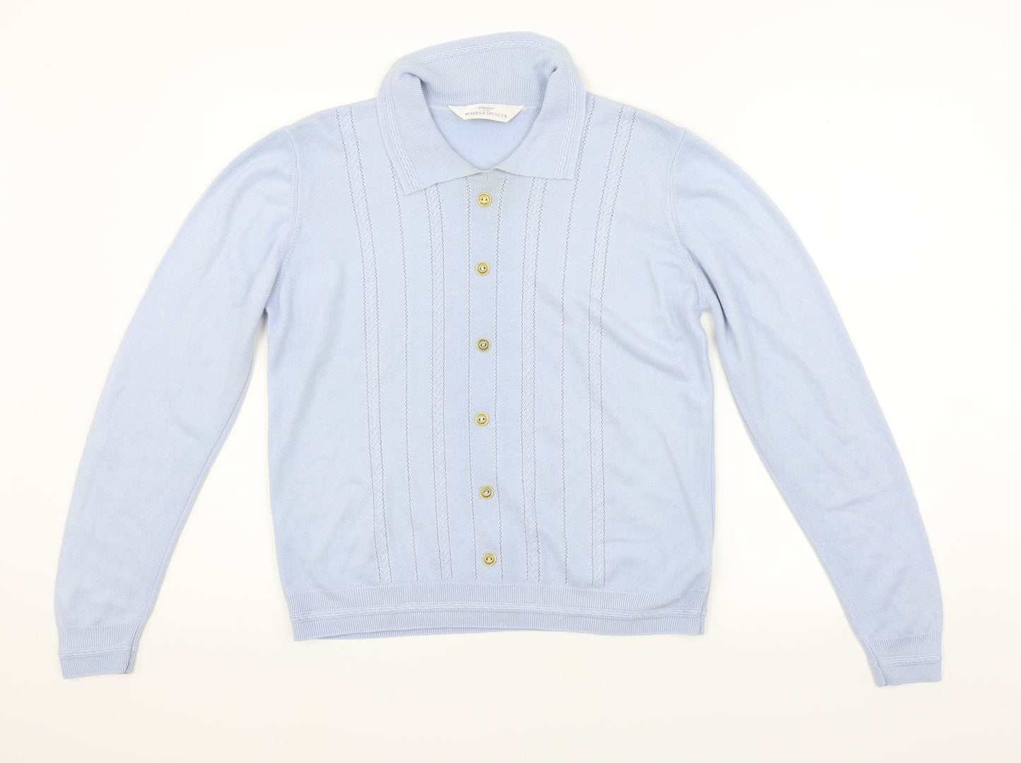 Marks and Spencer Womens Blue   Basic Polo Size 12