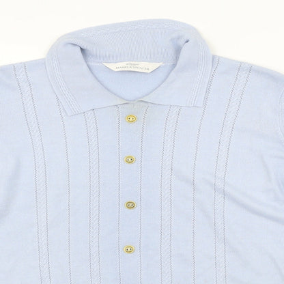 Marks & Spencer Womens Blue   Basic Polo Size 12