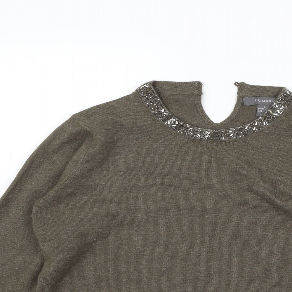 Primark Womens Brown   Pullover Jumper Size S