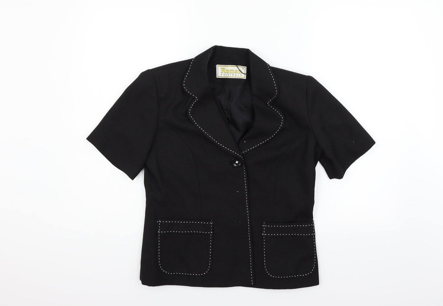 Roman Womens Black   Jacket Blazer Size 10