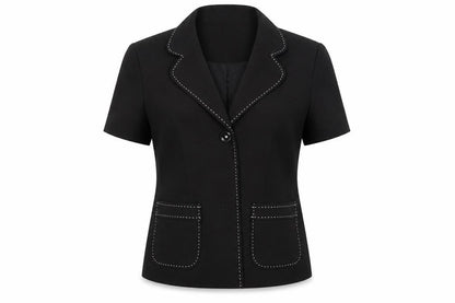 Front view of Roman women’s black jacket blazer, size UK 10