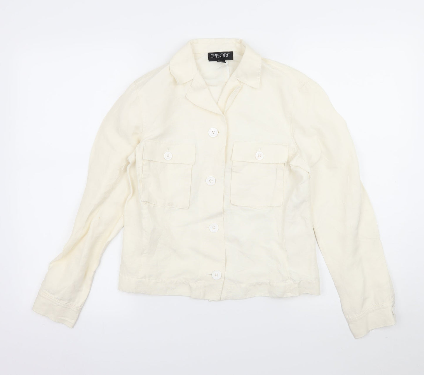 Episode Womens Ivory   Jacket  Size 6