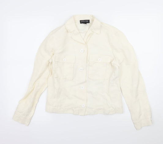 Episode Womens Ivory   Jacket  Size 6
