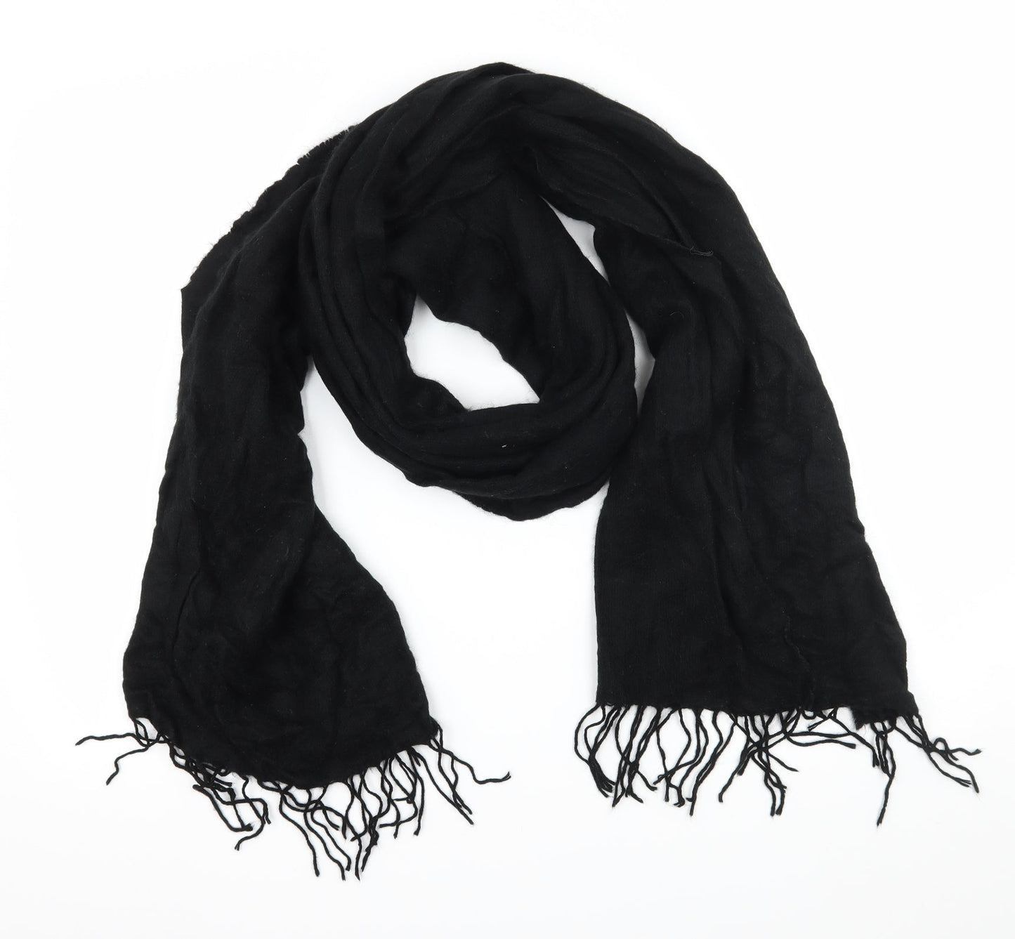 Preworn Womens Black  Knit  Scarf