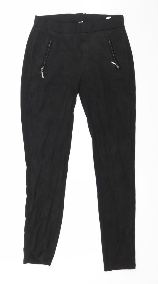 Yessica Womens Black  Jersey Capri Leggings Size 30 in L25 in