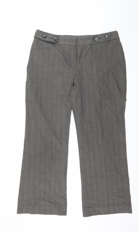 Marks and Spencer Womens Grey   Trousers  Size 16 L28 in