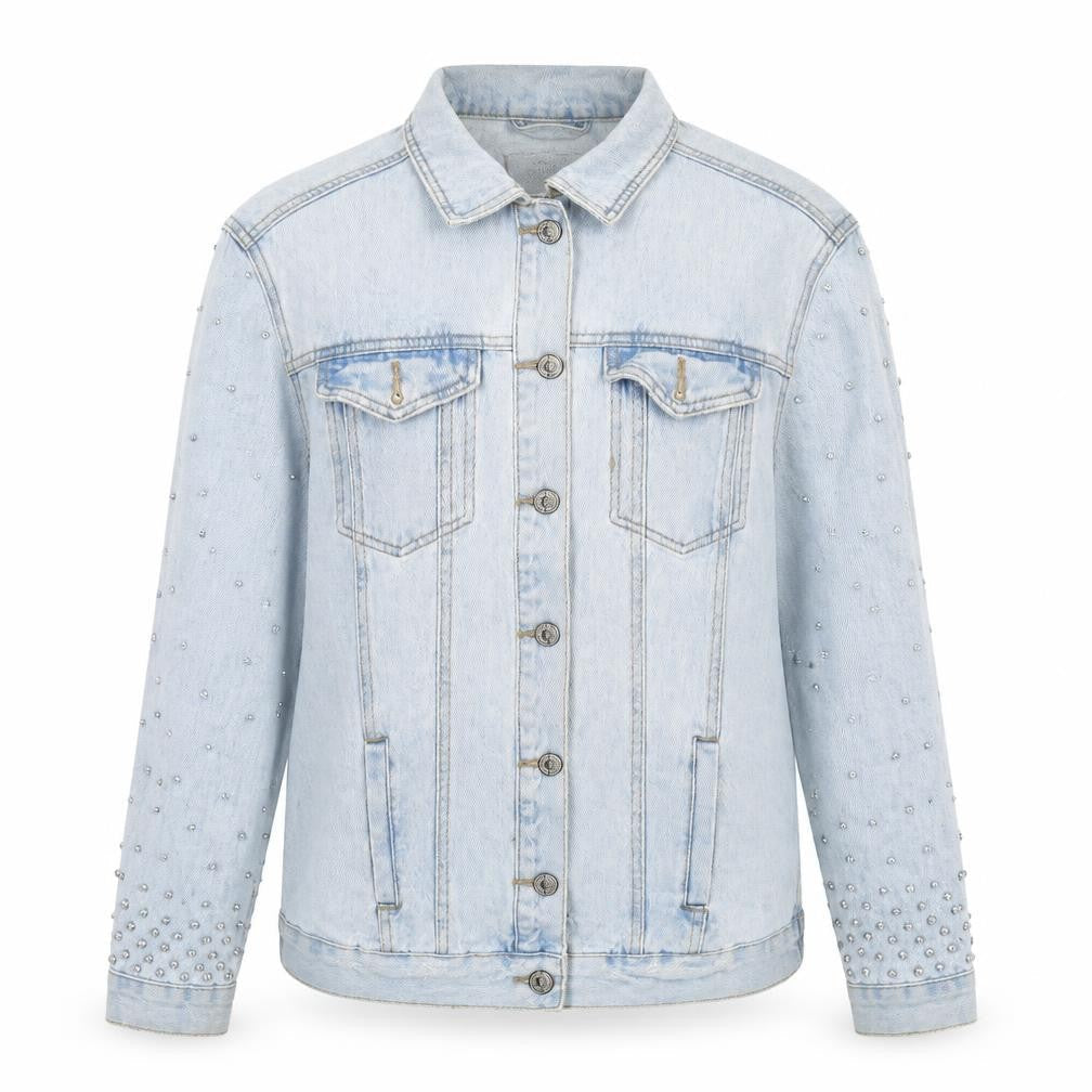 New Look Womens Blue  Denim Jacket  Size 8  - Distressed