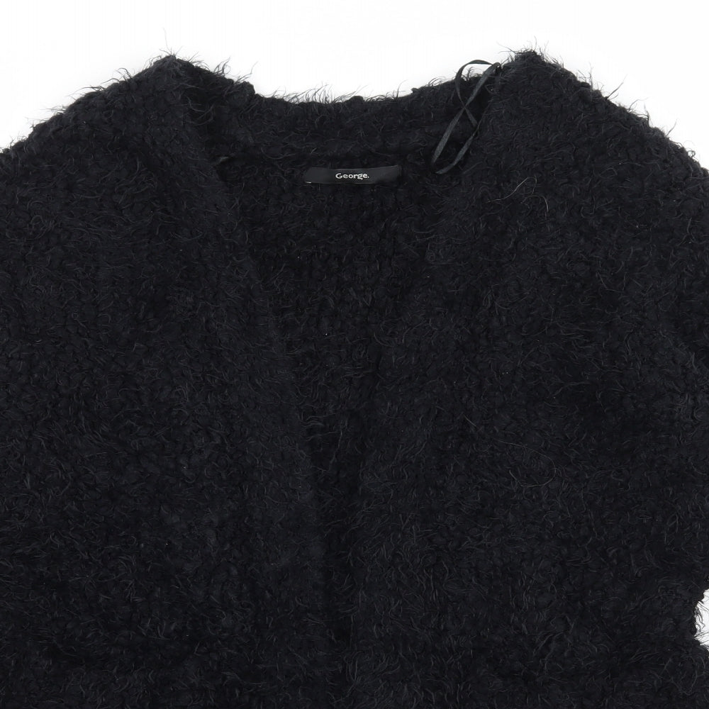 George Womens Black  Knit Cape Jumper Size 8