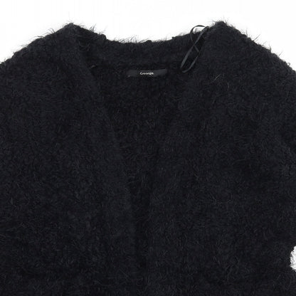 George Womens Black  Knit Cape Jumper Size 8