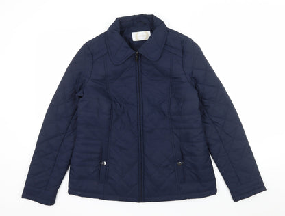BHS Womens Blue   Puffer Jacket Jacket Size 12