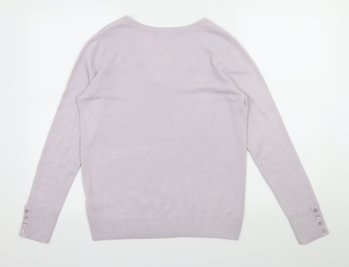 Marks and Spencer Womens Purple  Knit Pullover Jumper Size 8